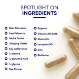 Prosta Relief: ingrediente clave Saw Palmetto para apoyo prostático.