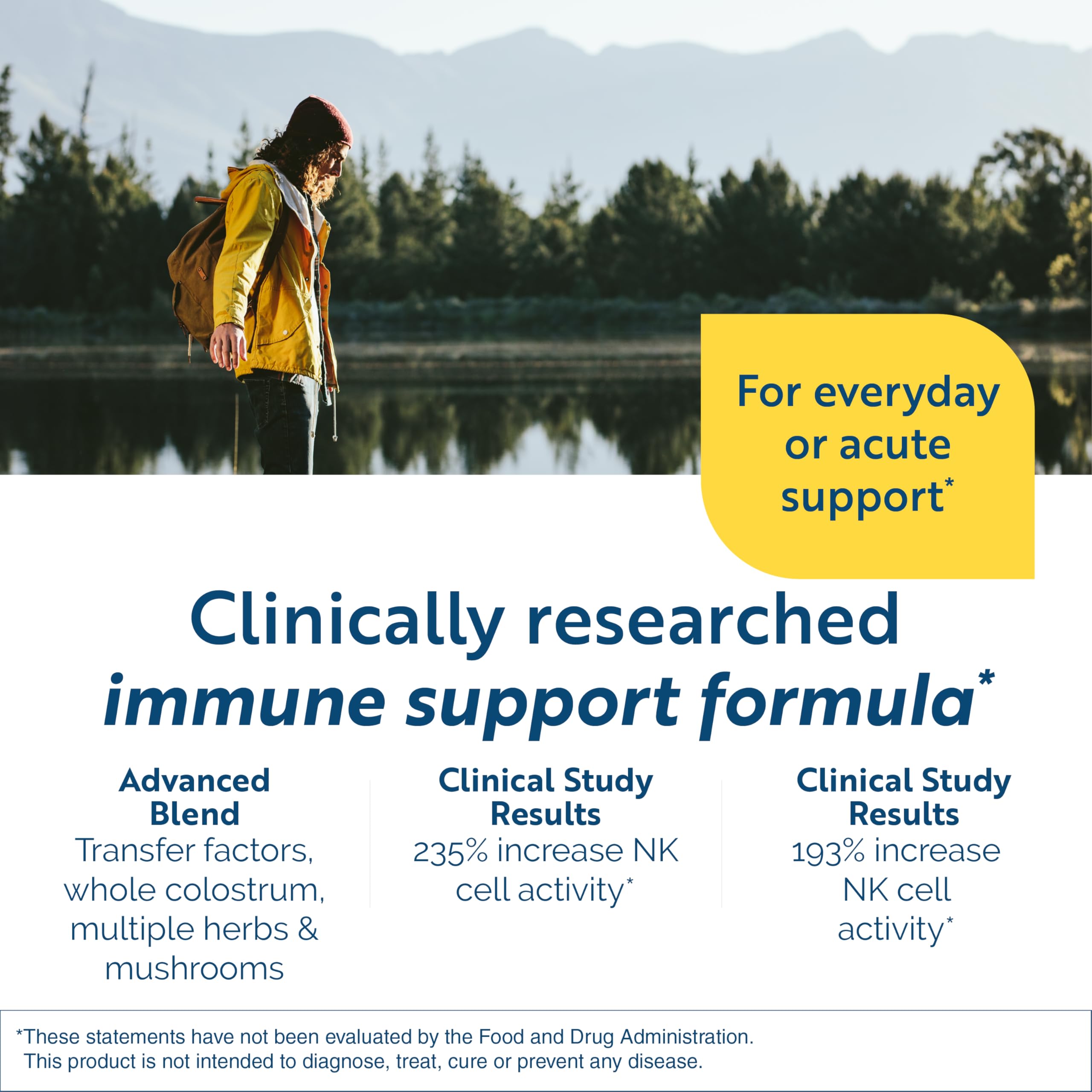Researched Nutritionals Transfer Factor Multi-Inmunidad con colostro y hongos en frasco para soporte inmunitario