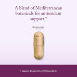 Etiqueta de Reserveage Beauty Bergamot muestra antioxidantes clave.