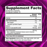 Reserveage Beauty gomitas resveratrol 100 mg, dosis diaria, facilita la rutina saludable.