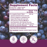 Reserveage Beauty Resveratrol 250 mg, cápsulas, consumo diario sin gluten ni conservantes.