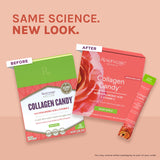 Empaque colorido de caramelos de colágeno Reserveage para snack saludable
