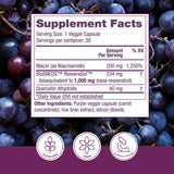 Reserveage NAD Resveratrol Plus, cápsulas en primer plano; uso diario para bienestar celular.