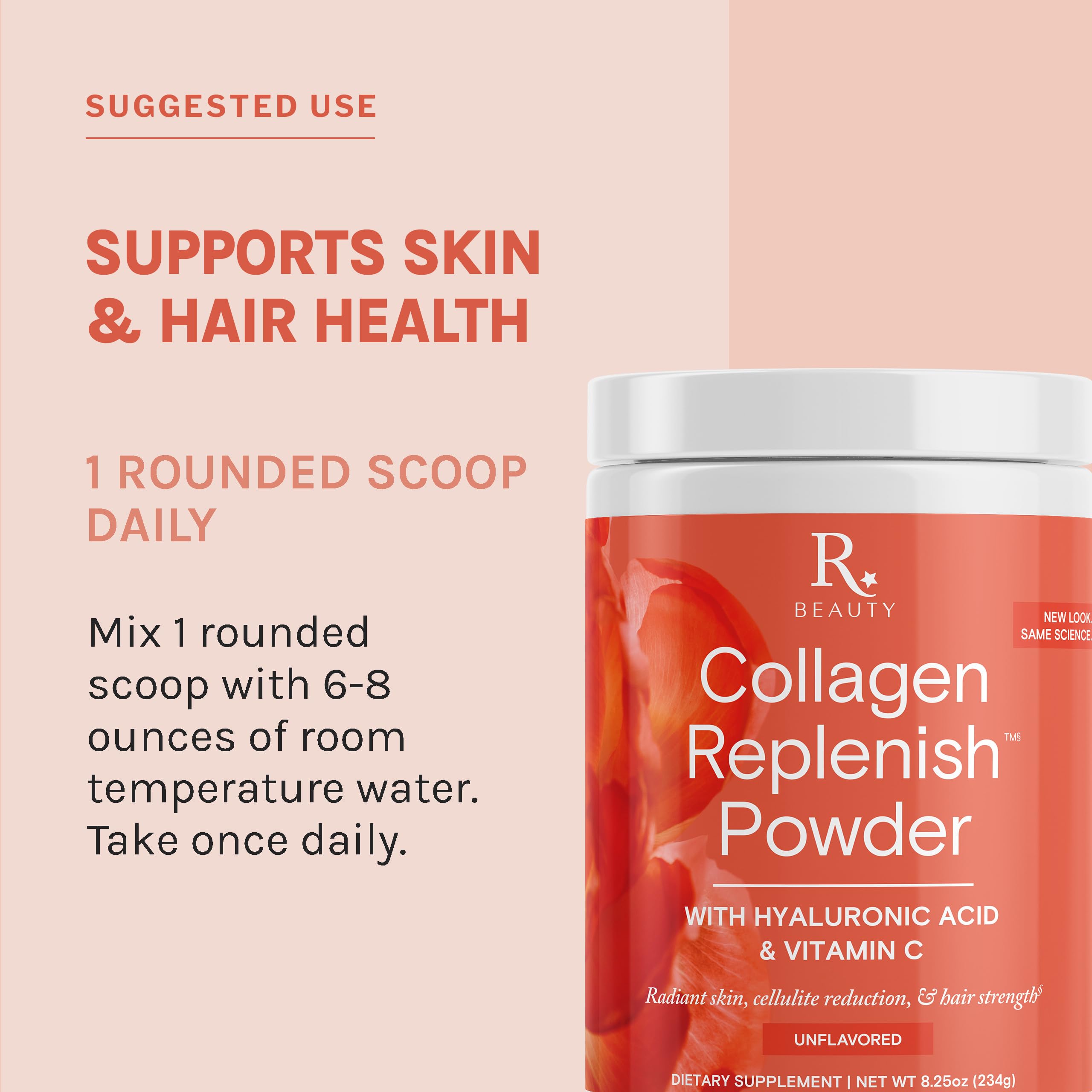 Reserveage Nutrition Polvo de Colágeno Belleza ideal para batidos matutinos.