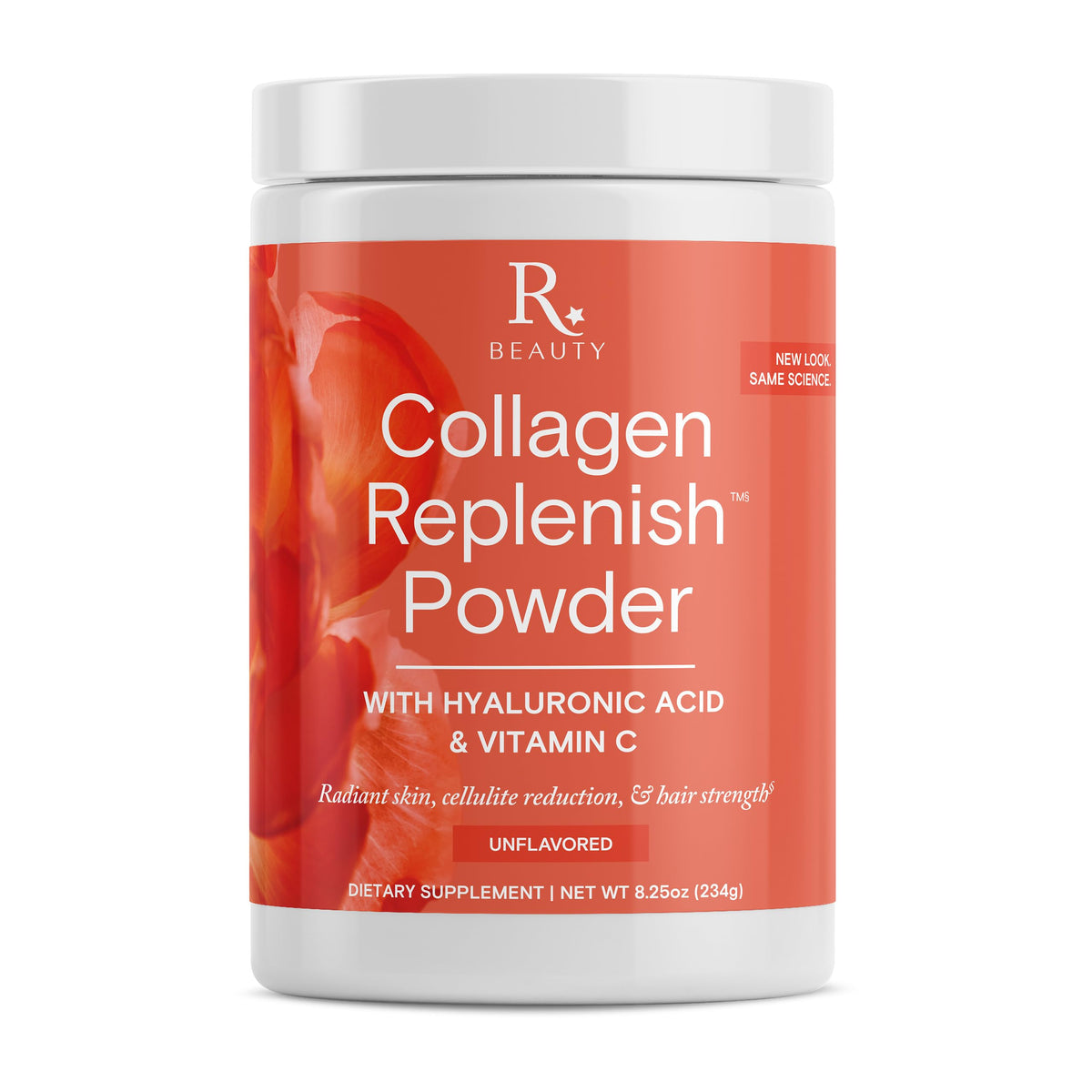 Reserveage Nutrition Polvo de Colágeno Belleza sin sabor, fácil de incorporar en bebidas diarias.