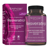 Reserveage Nutrition Resveratrol 500 mg - botella: apoyo antioxidante diario para el bienestar
