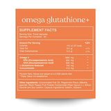 Porción diaria de Reset Wellness Omega GLUTATHIONE+ para bienestar general.