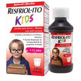 Resfriolito Kids: frasco jarabe para congestión nasal en niños, alivio suave.