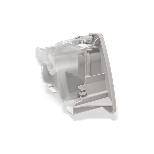 ResMed Air10 tapa lateral gris, repuesto oficial para uso cómodo y mantenimiento del equipo.
