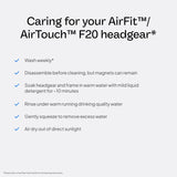 ResMed AirFit AirTouch F20 diseño ergonómico para dormir sin interrupciones.