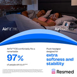 ResMed AirFit F20 empaque elegante para reemplazo confiable.