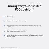Sello alrededor de las fosas nasales para un ajuste estable