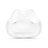 Cojín AirFit F30i ancho, detalle de suavidad para ajuste cómodo.