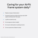 Almohadilla nasal del AirFit F30i evita roces al despertar