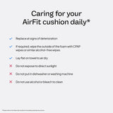 Cierre estable del AirFit F30i para sellado cómodo durante la noche.