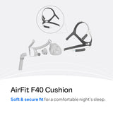 ResMed AirFit F40 ajustes de velcro superiores para estabilidad