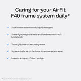 ResMed AirFit F40, cierre rápido para desconectar sin esfuerzo