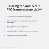 ResMed AirFit F40: correas de tela para mayor comodidad durante la noche