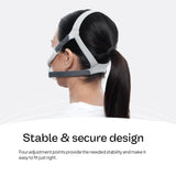 ResMed AirFit F40: velcro inferior para adaptar tensión con facilidad