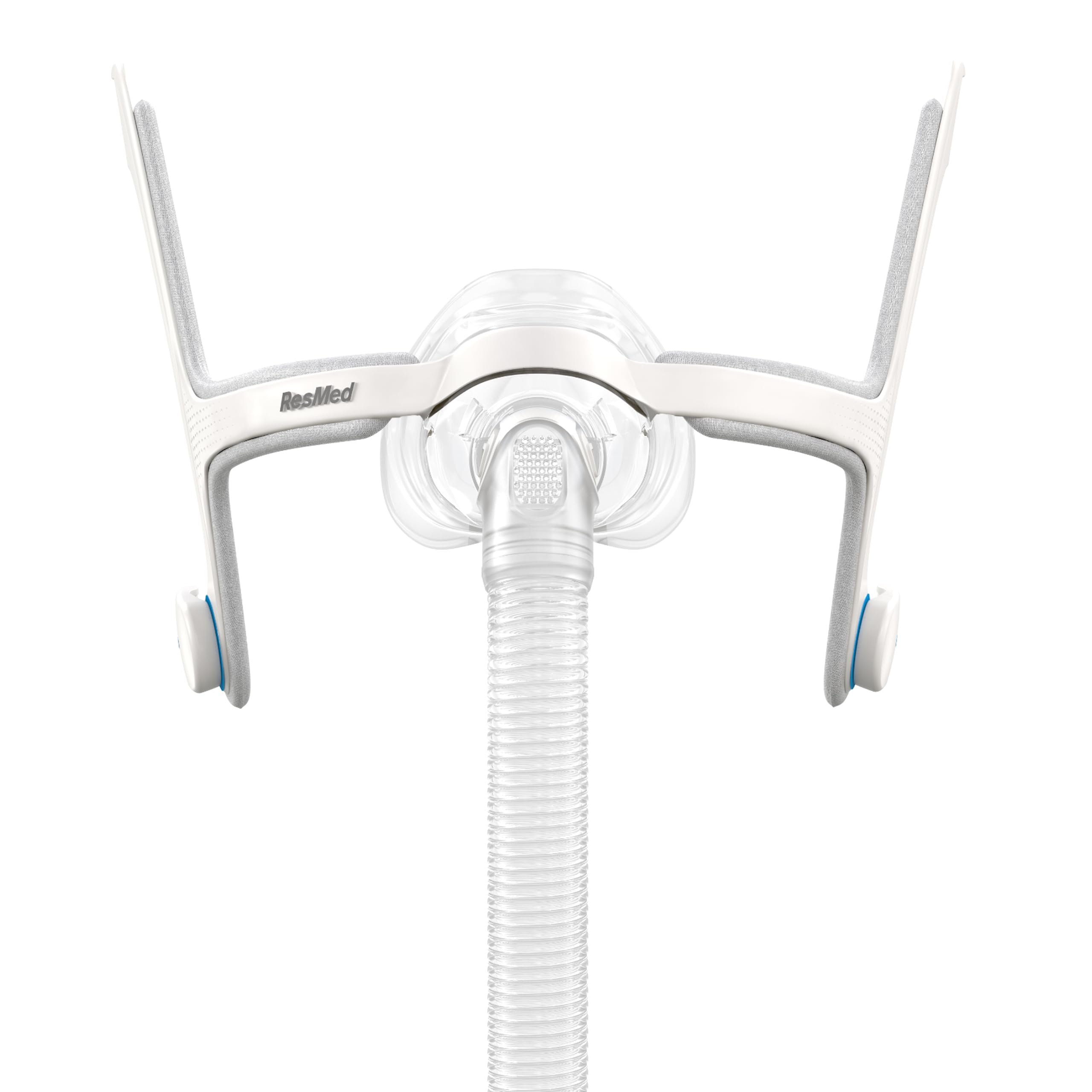 Marco AirFit N20 de ResMed, base estable para ajuste cómodo de la máscara nasal.