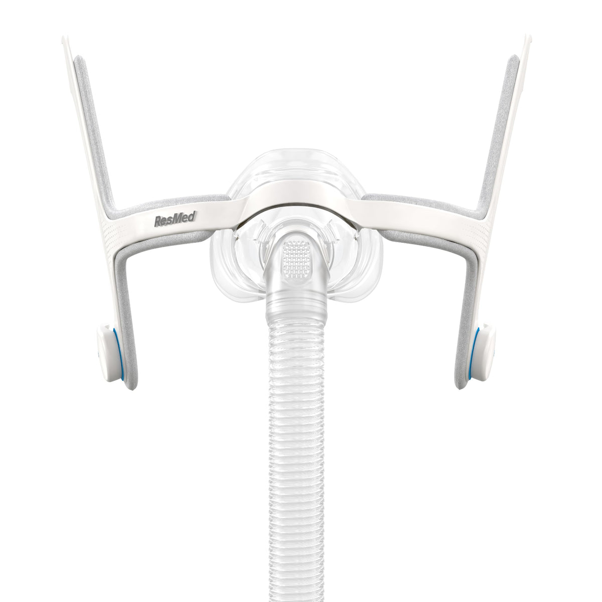 Marco AirFit N20 de ResMed, base estable para ajuste cómodo de la máscara nasal.
