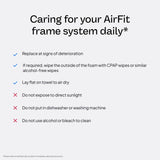 Frente del marco AirFit N20 para Ella, diseño ergonómico.