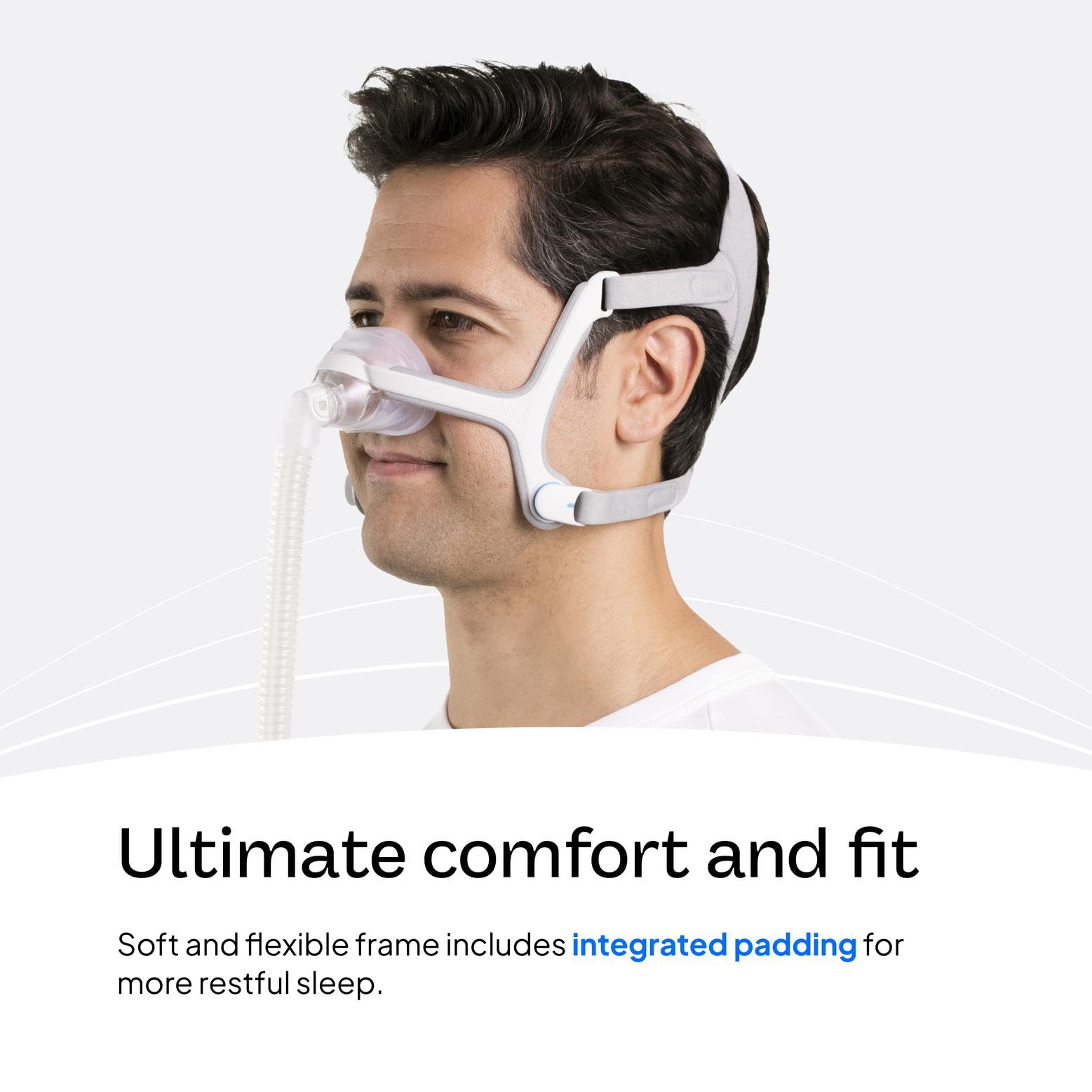 Sistema de marco compatible con clips magnéticos para uso nocturno sencillo.