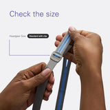 ResMed AirFit N30 diseño deslizante para gafas facilita colocación sin esfuerzo.
