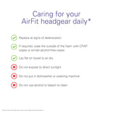 ResMed AirFit N30 repuesto cabezal para compatibilidad rapida con la mascara.