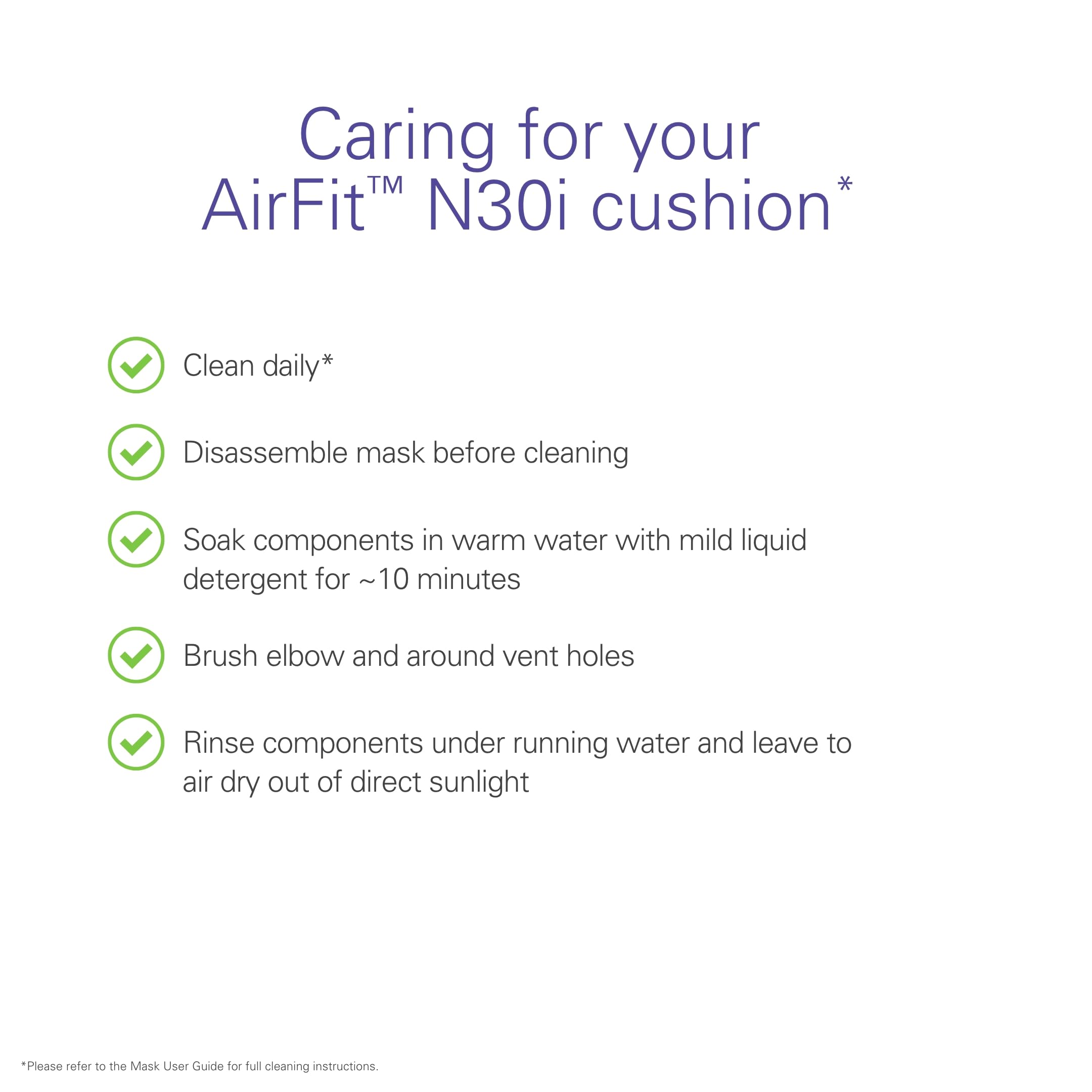 ResMed AirFit N30i: cojín asegura un ajuste seguro y estable durante la noche.