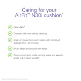 ResMed AirFit N30i: cojín asegura un ajuste seguro y estable durante la noche.