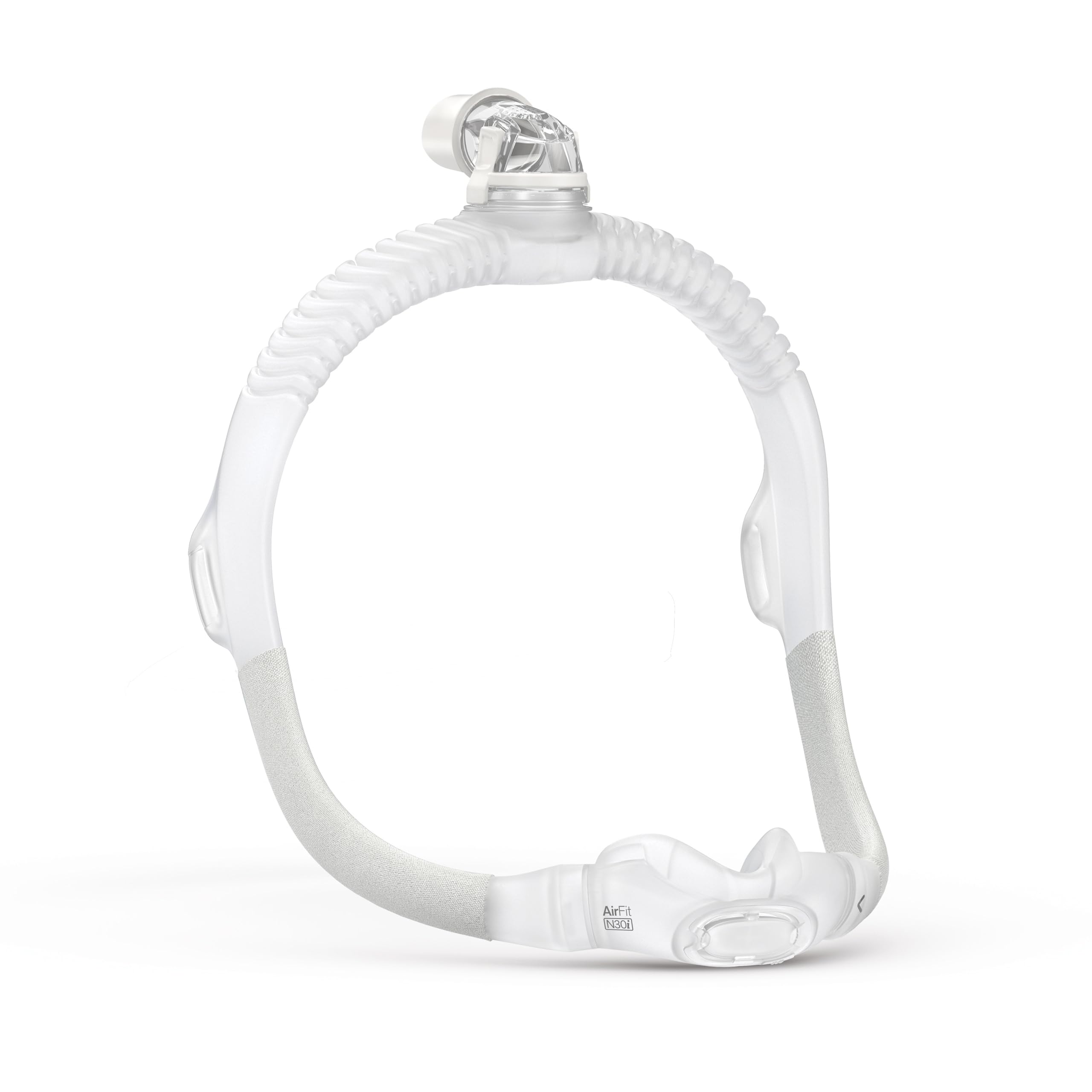 ResMed AirFit N30i: marco CPAP frontal para comodidad y visión despejada.