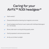 Conexión rápida con el codo de la correa ResMed AirFit N30i/P30i para desconexión fácil.