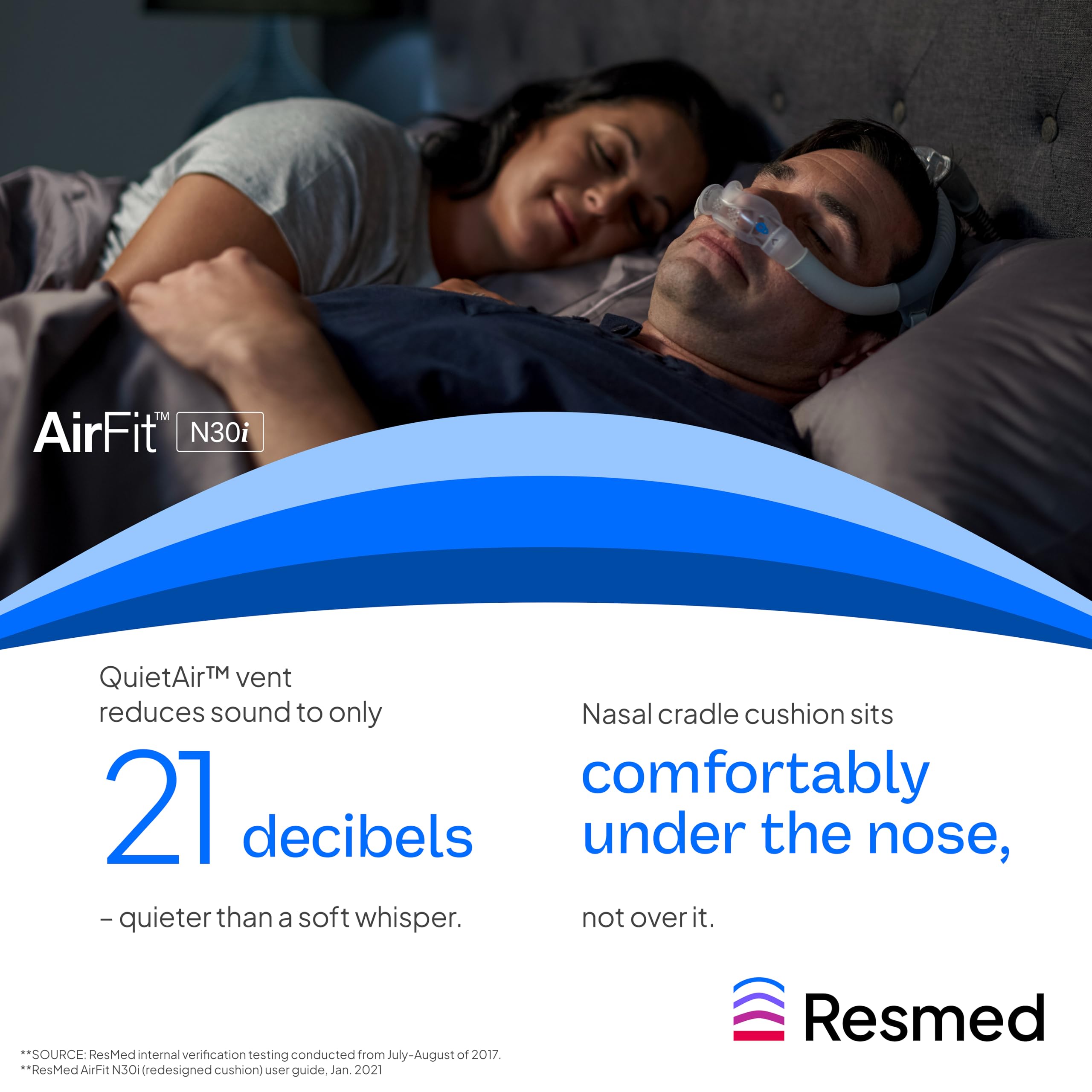 ResMed AirFit N30i – reemplazo mensual para higiene y rendimiento