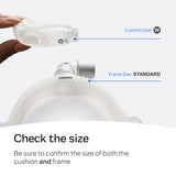 ResMed AirFit N30i, tecnología QuietAir: reduce el ruido de exhalación para noches tranquilas.