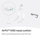 ResMed AirFit N30i: ventilación silenciosa para dormir sin interrupciones