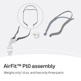 ResMed AirFit P10 ajuste rápido lateral para uso nocturno