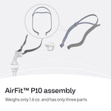 ResMed AirFit P10 ajuste rápido para colocar y ajustar con facilidad