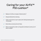 ResMed AirFit P10 almohadilla nasal pared doble para ajuste estable durante movimientos