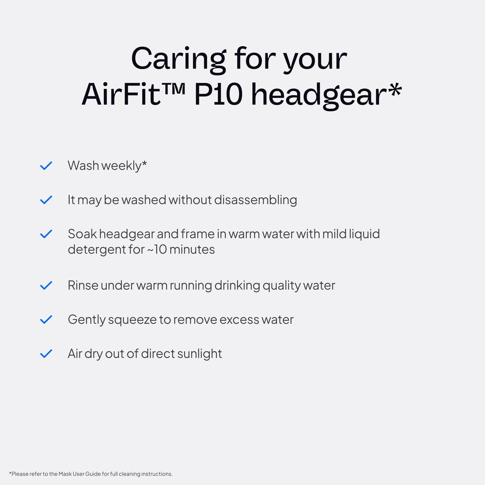 ResMed AirFit P10 uso para lectura y televisión en cama