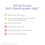 AirFit P10 ofrece ventilación QuietAir más silenciosa.