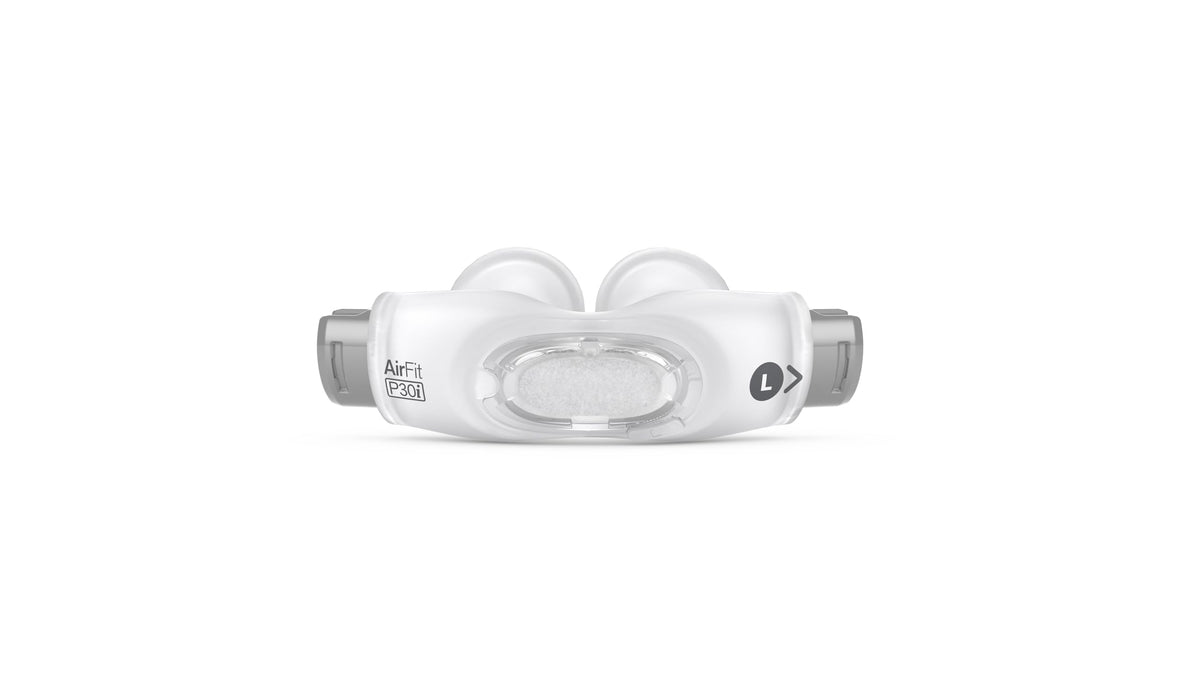 Almohadilla nasal de ResMed AirFit P30i en silicona suave para ajuste cómodo y sellado estable.