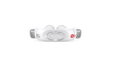 ResMed AirFit P30i, almohadilla nasal vista superior, ajuste estable para dormir de lado.