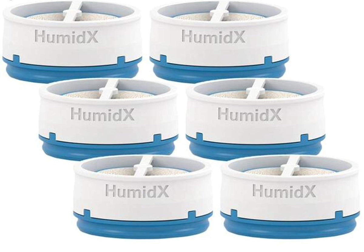 ResMed AirMini HumidX HME – vista frontal del envase del paquete de seis