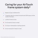 ResMed AirTouch F20 diseno-ergonomico: diseño cómodo para uso nocturno.
