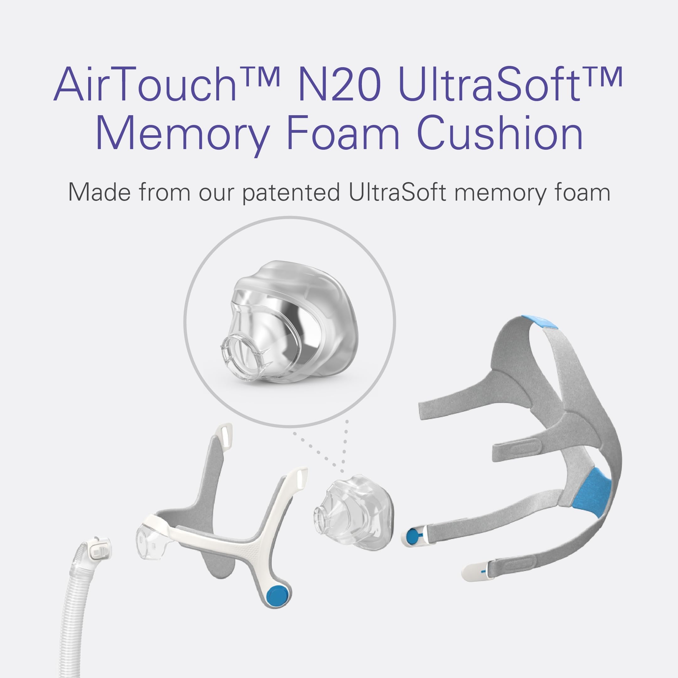 ResMed AirTouch N20: cierre magnético para ponerte y quitarte la máscara