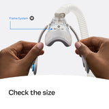 ResMed AirTouch N20 para Ella, clips magnéticos para colocación rápida.
