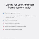 ResMed AirTouch N20 sin cabezal brinda mayor libertad durante el sueño.