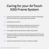 ResMed AirTouch N30i: codo de desconexión rápida para salir de la cama.
