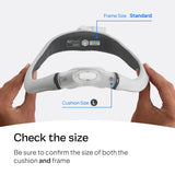 ResMed AirTouch N30i: cojín nasal ComfiSoft para una sensación suave y cómoda.